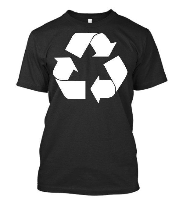 Recycle Symbol Trio Arrows White T-Shirt