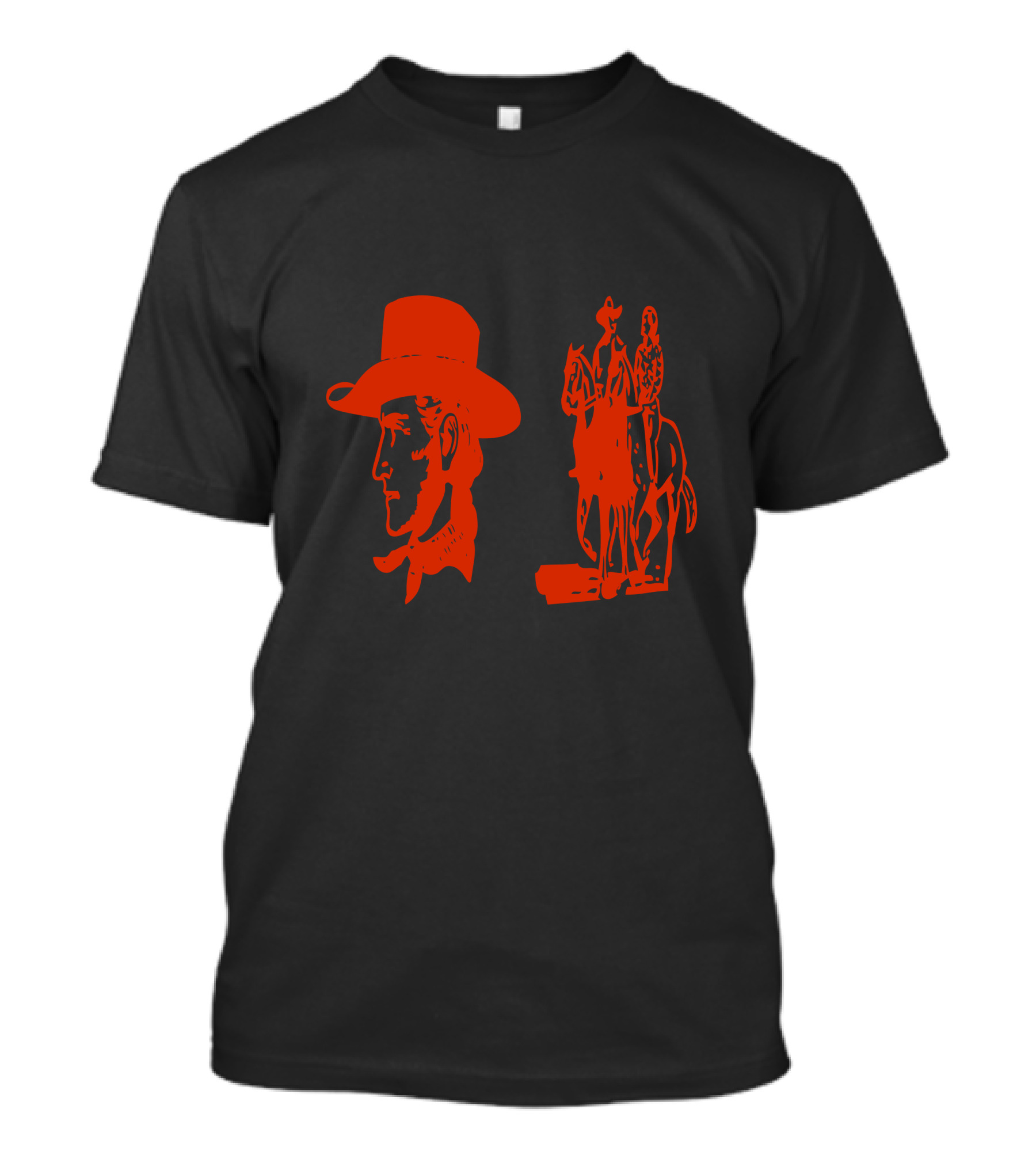 Romantic Cowboy Couple Western Silhouette Iconic T-Shirt