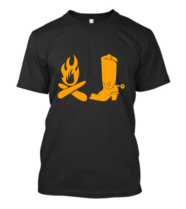 Campfire Cowboy Boot T-Shirt
