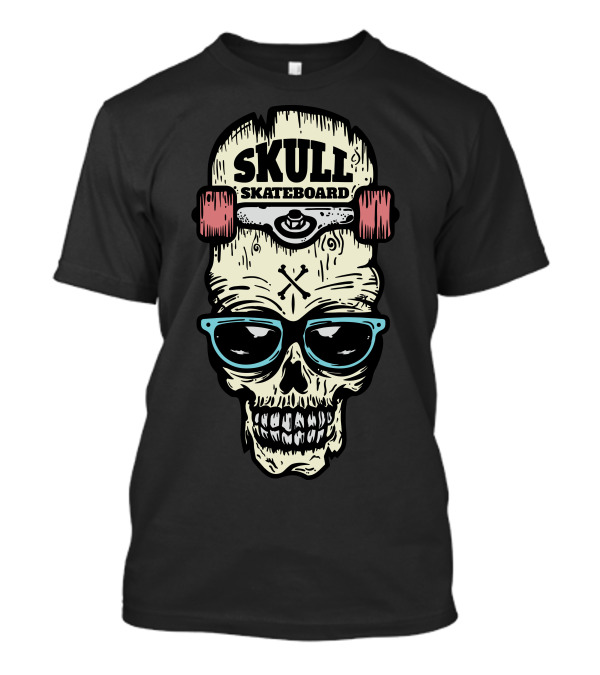 Skull Skateboard Sunglasses Sk8 T-Shirt
