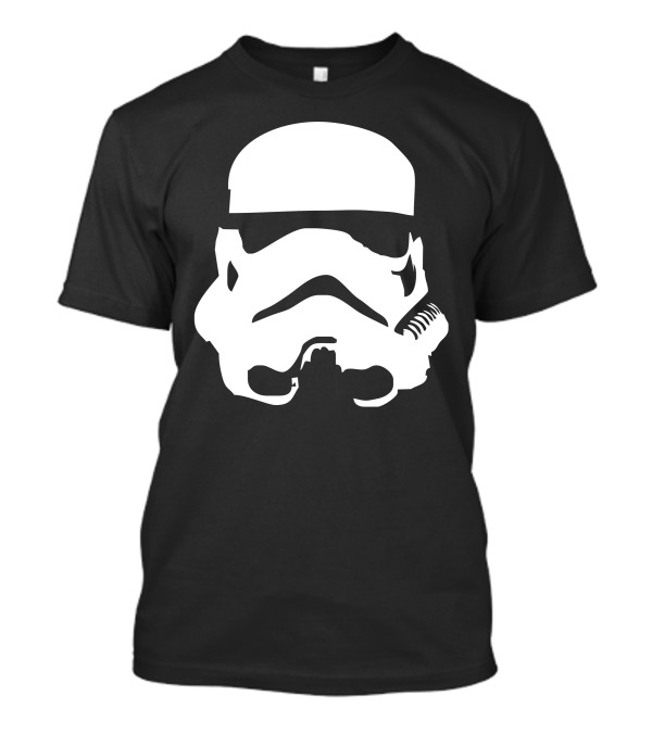 Storm Trooper Helmet Silhouette Iconic White T-Shirt