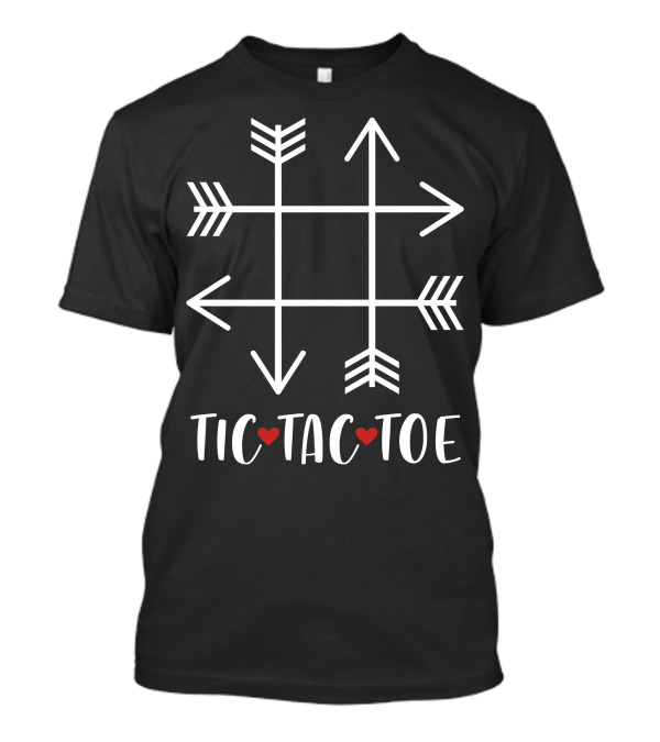 Tic Tac Toe Arrows With Hearts T-Shirt