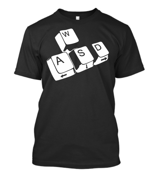 Wasd Tasten Gaming Keyboard Keys Layout T-Shirt