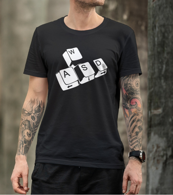 Wasd Tasten Gaming Keyboard Keys Layout T-Shirt