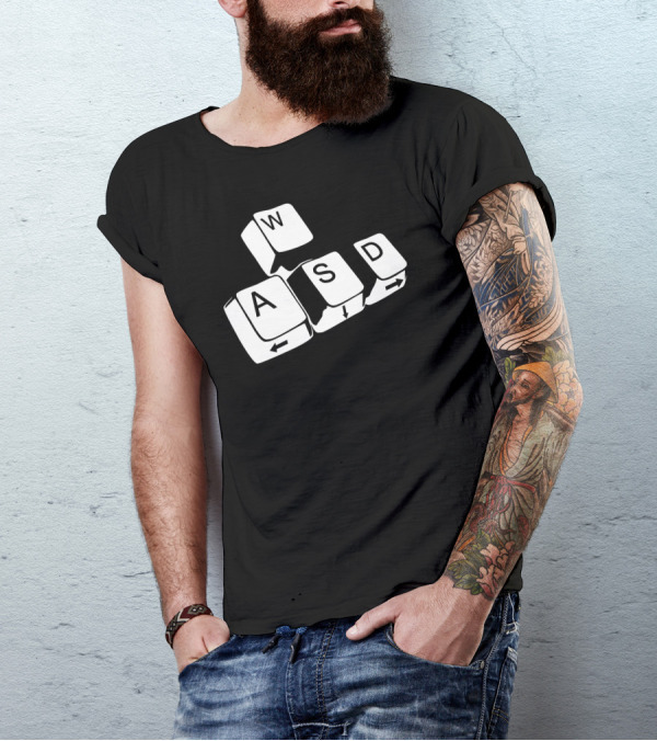 Wasd Tasten Gaming Keyboard Keys Layout T-Shirt