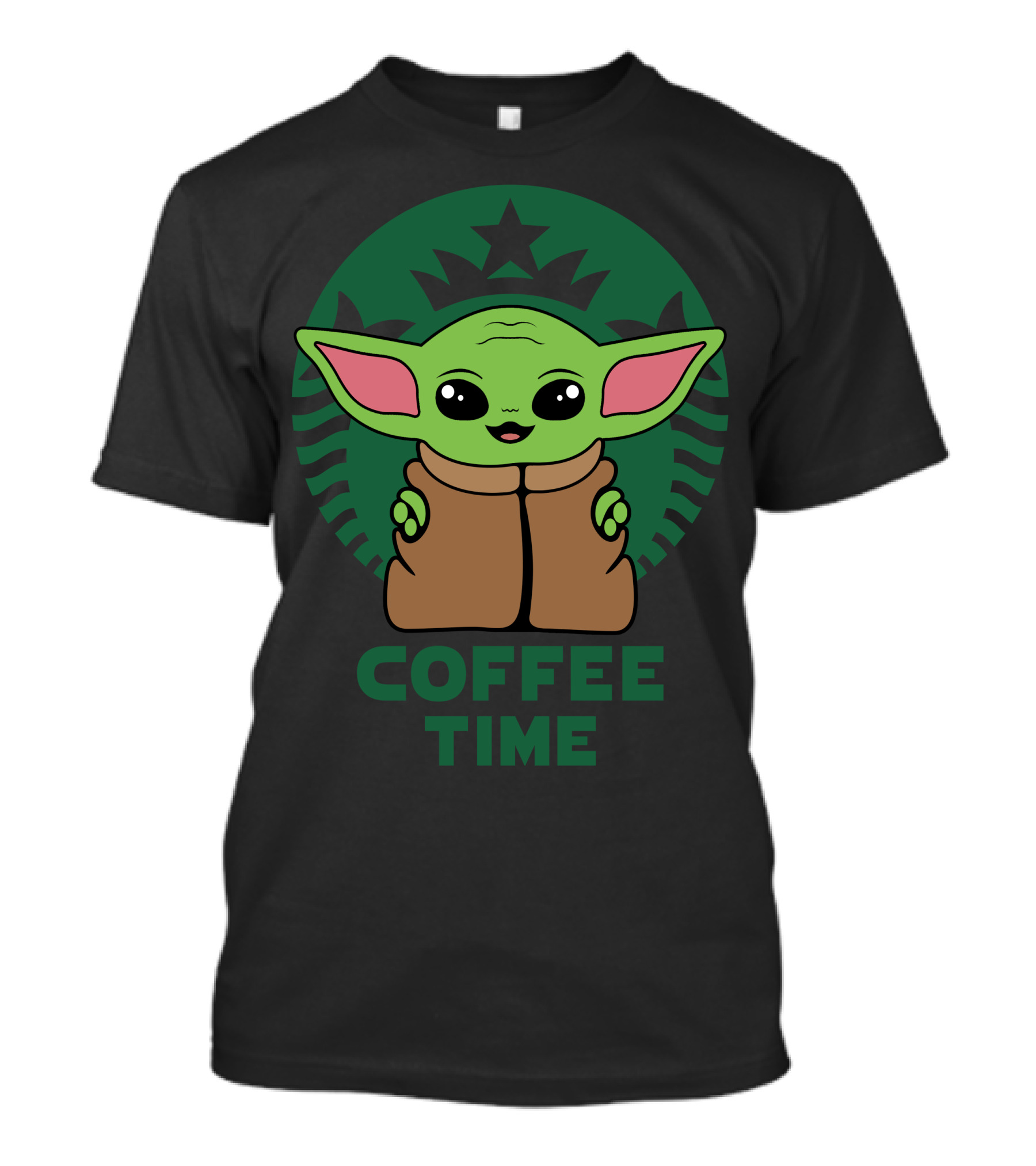 Star Wars Baby Yoda Coffee Time Starbucks T-Shirt