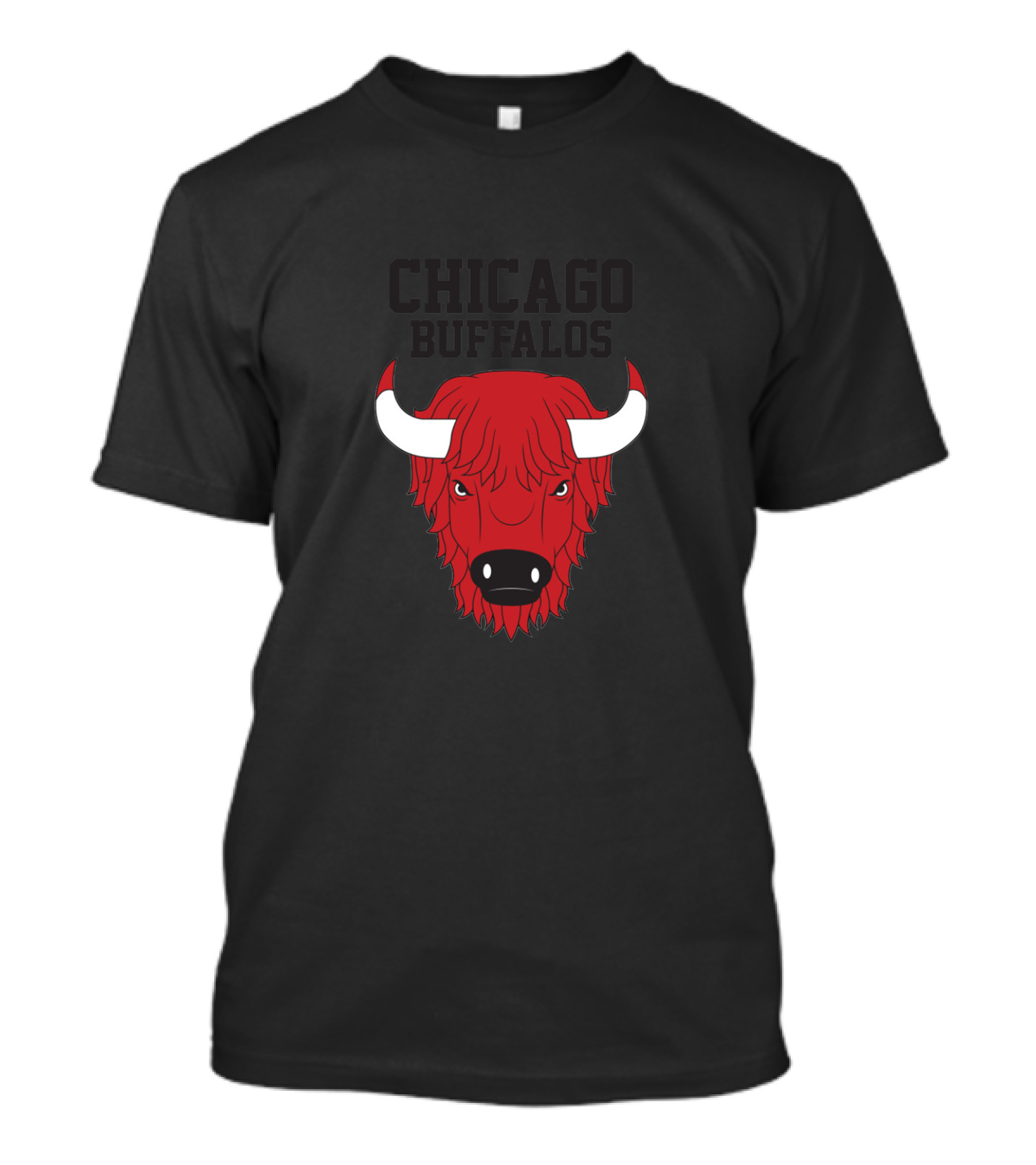 Chicago Buffalos Red Bull Head T-Shirt