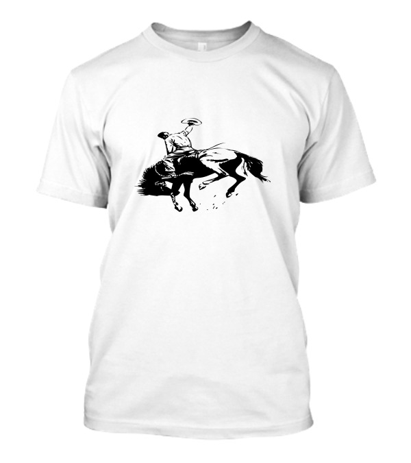 Cowboy Action Riding And Taming The Bucking Horse T-Shirt