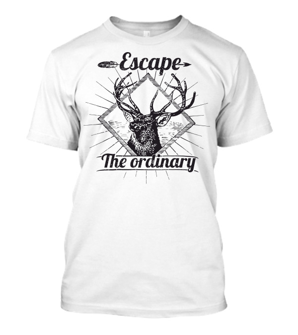 Escape The Ordinary Deer Antlers Diamond Shape T-Shirt