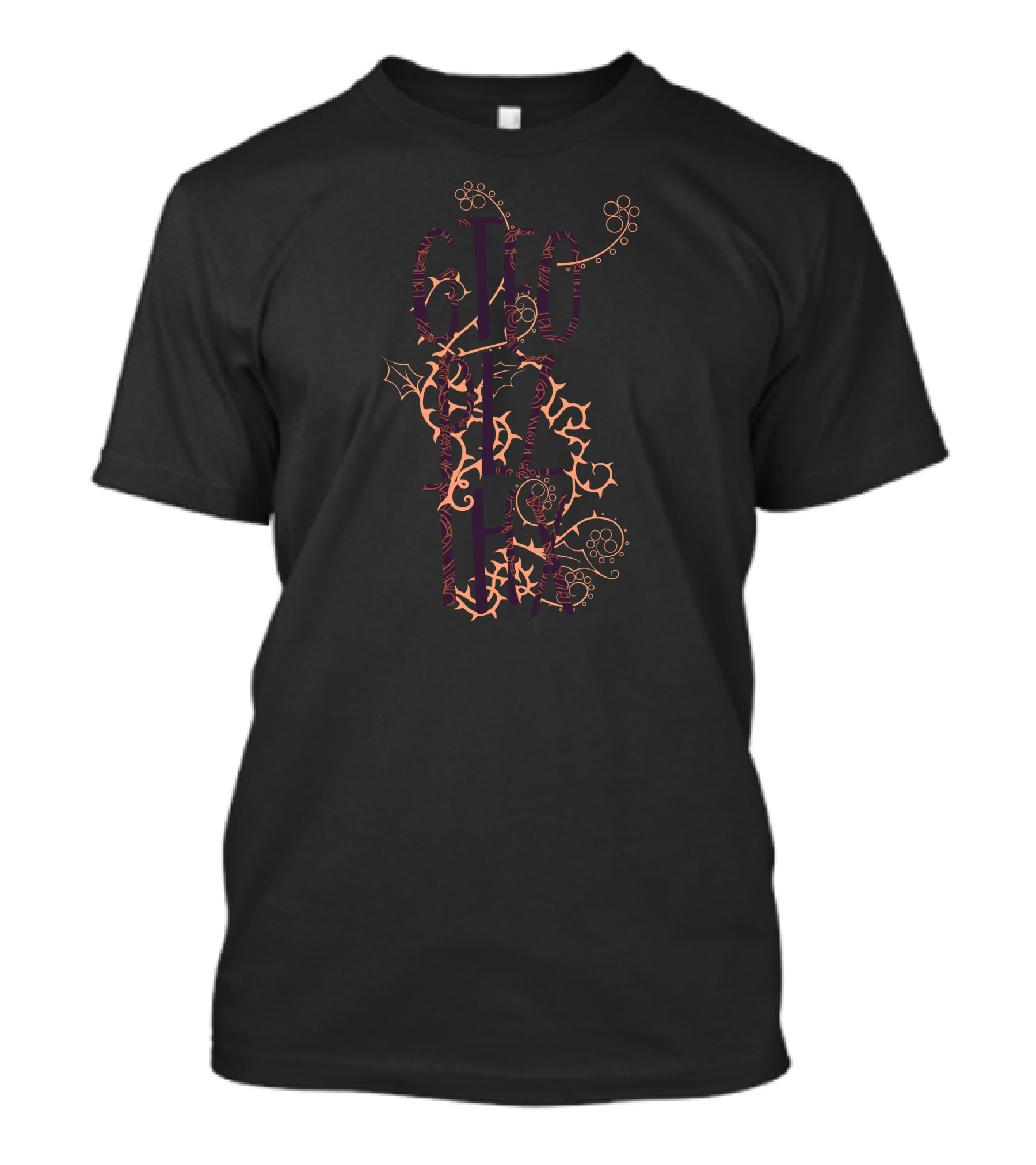 Gtfo Please Thanks Halloween Vines And Swirls T-Shirt