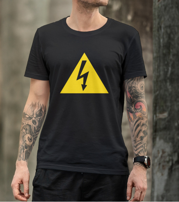 High Voltage Warning Triangle T-Shirt