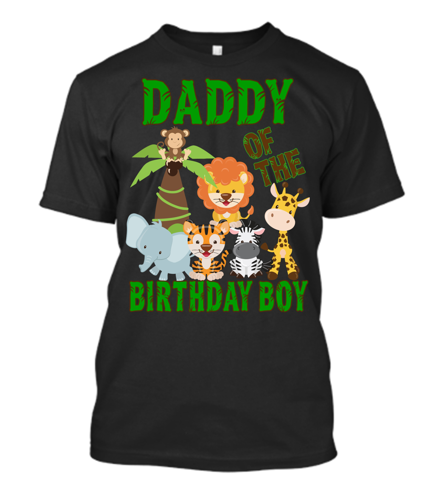 Daddy Of The Birthday Boy Jungle Animals T-Shirt