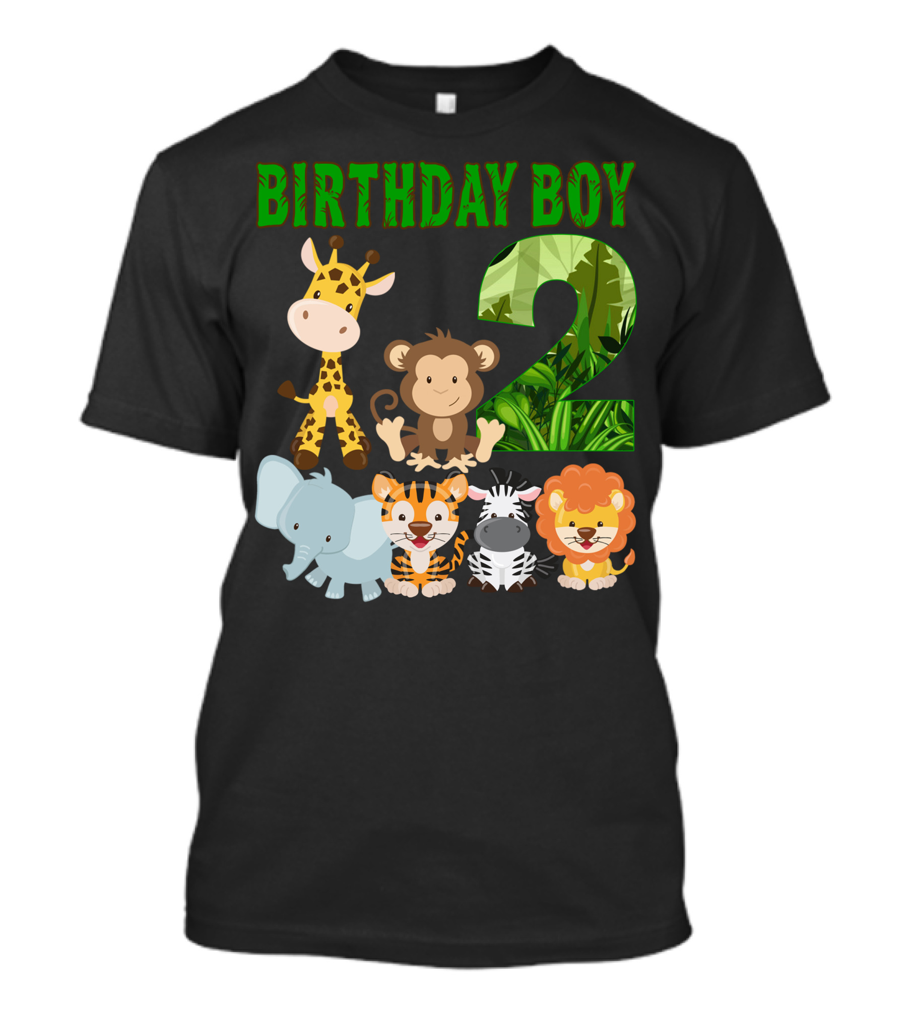 Birthday Boy Two Safari Animals T-Shirt