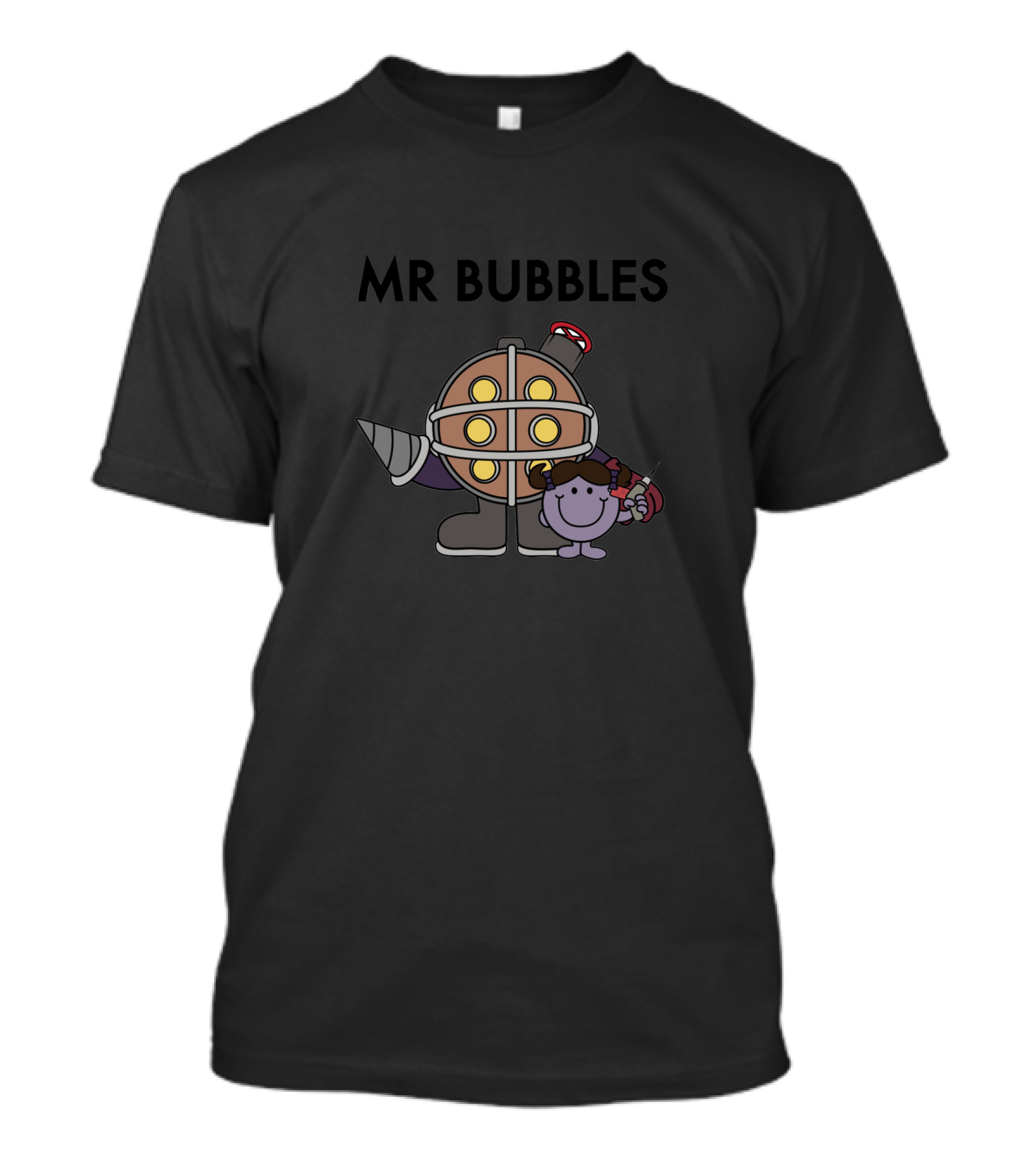 Mr Bubbles Bioshock Big Daddy And Little Sister T-Shirt