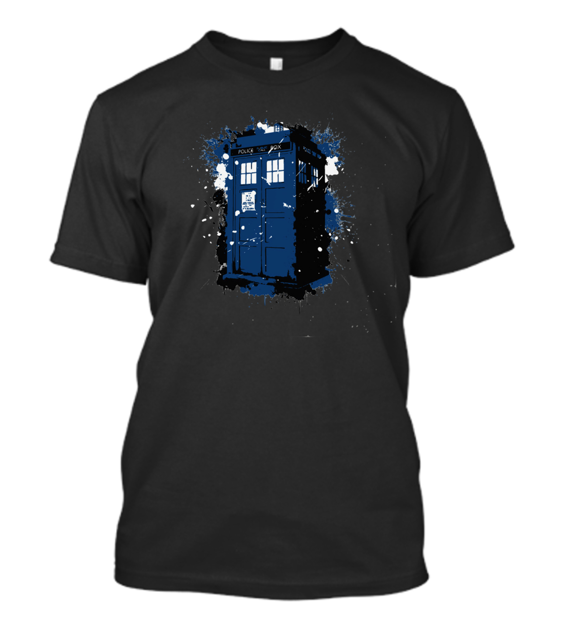 Tardis Police Box Doctor Who Iconic Blue Time Machine T-Shirt
