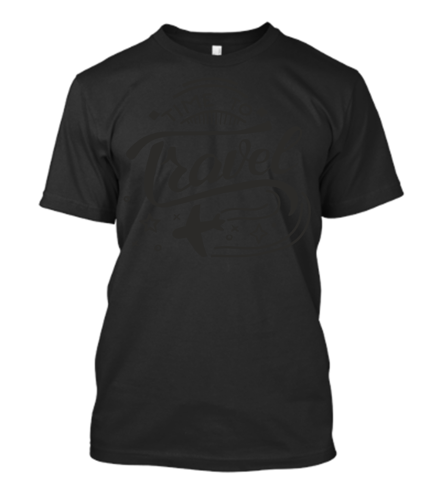 Time To Travel Adventure With Plane And Stars T-Shirt