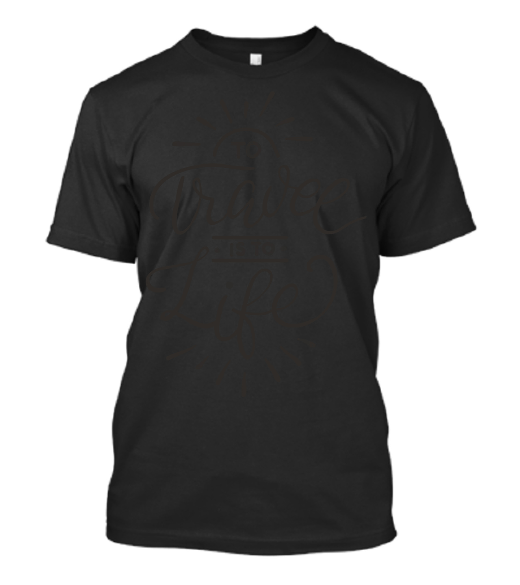 To Travel Is To Life Text With Sunburst Elements T-Shirt