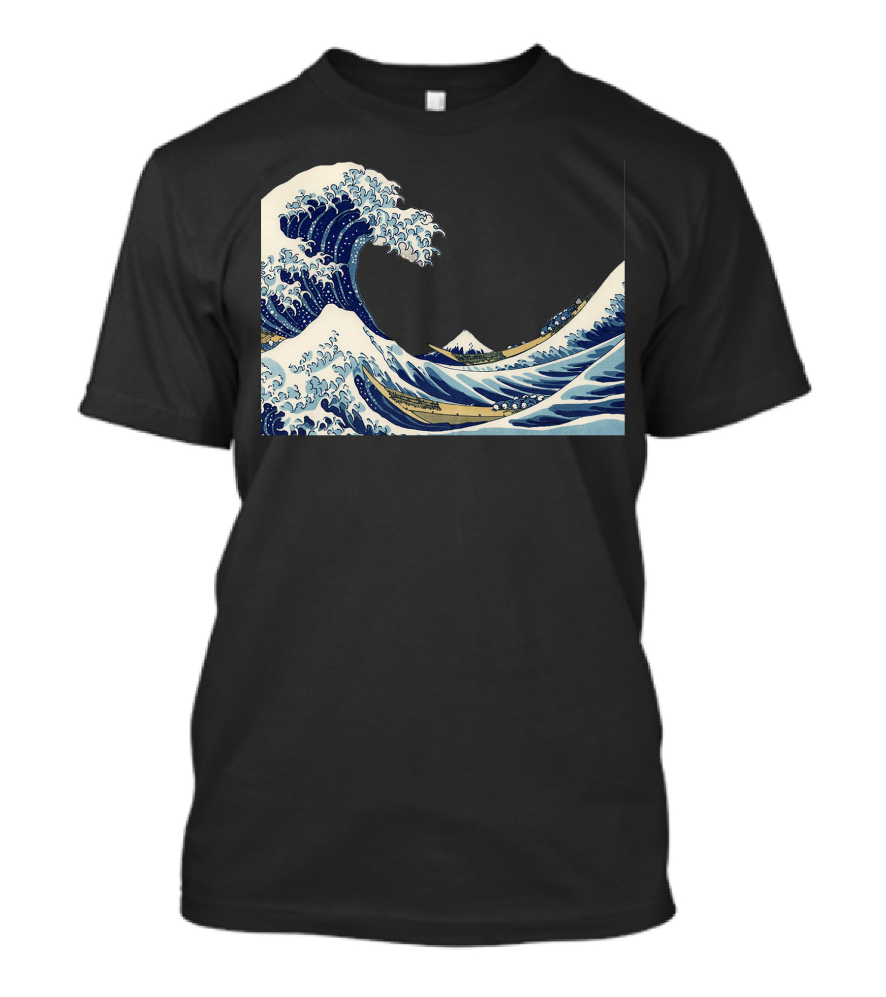 The Great Wave Off Kanagawa Cartoon T-Shirt