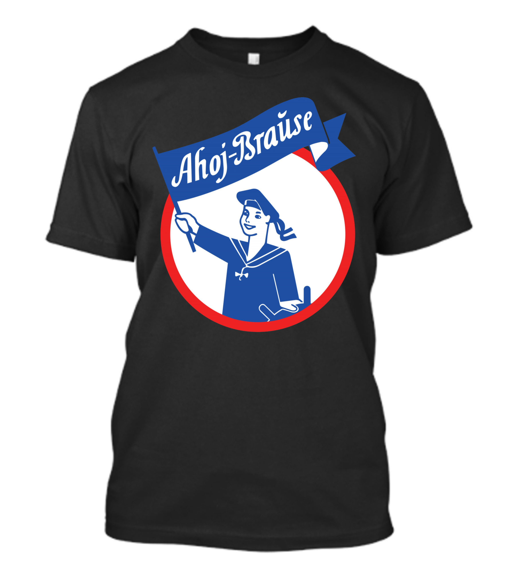 Ahoj-Brause Sailor Holding Flag Iconic Sweet Drink T-Shirt