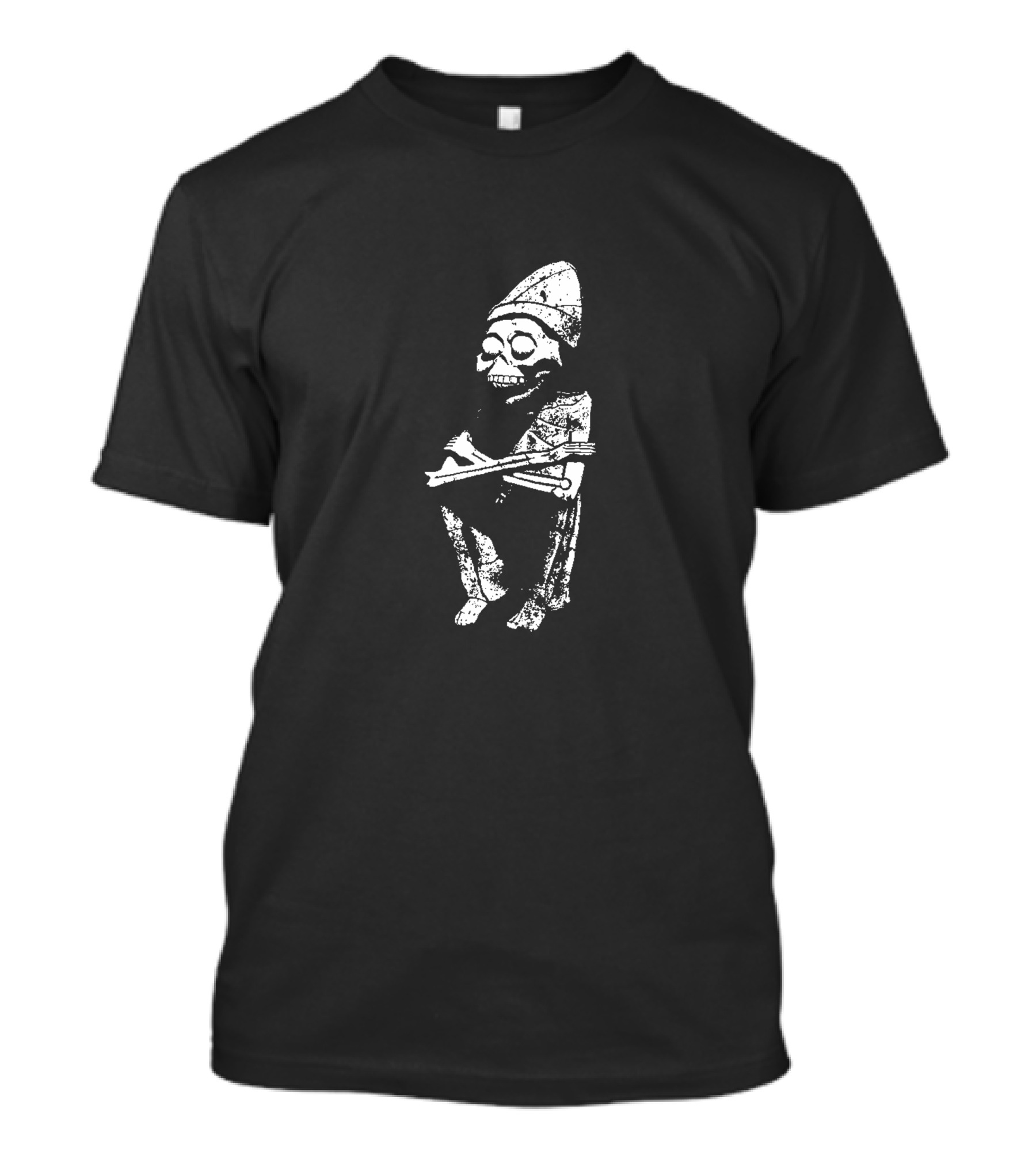 Aztec God Of Death Skeleton Ancient Symbolic Figure T-Shirt