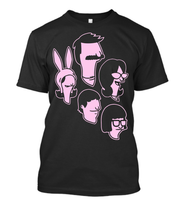 Belcher Family Illustration Bob's Burgers Characters T-Shirt