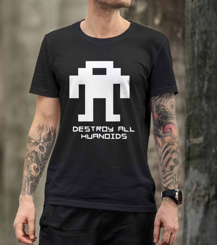Destroy All Humanoids Berzerk Robot T-Shirt