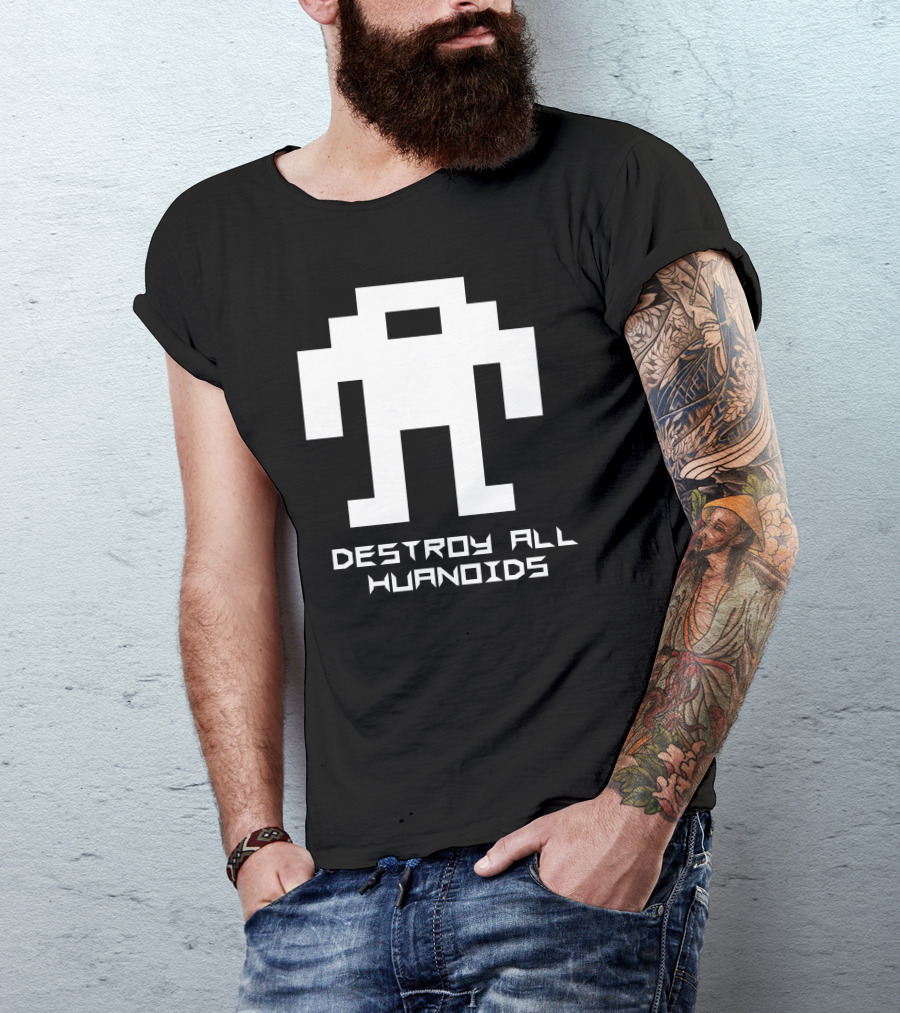 Destroy All Humanoids Berzerk Robot T-Shirt