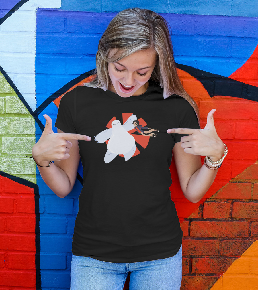 Big Hero 6 Baymax And Hiro Hamada By Lobatalobos T-Shirt