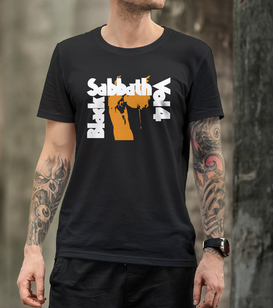Black Sabbath Vol 4 Iconic Orange T-Shirt