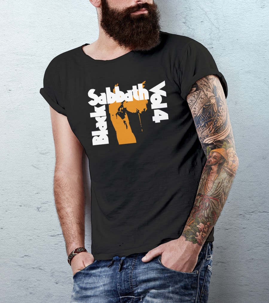 Black Sabbath Vol 4 Iconic Orange T-Shirt