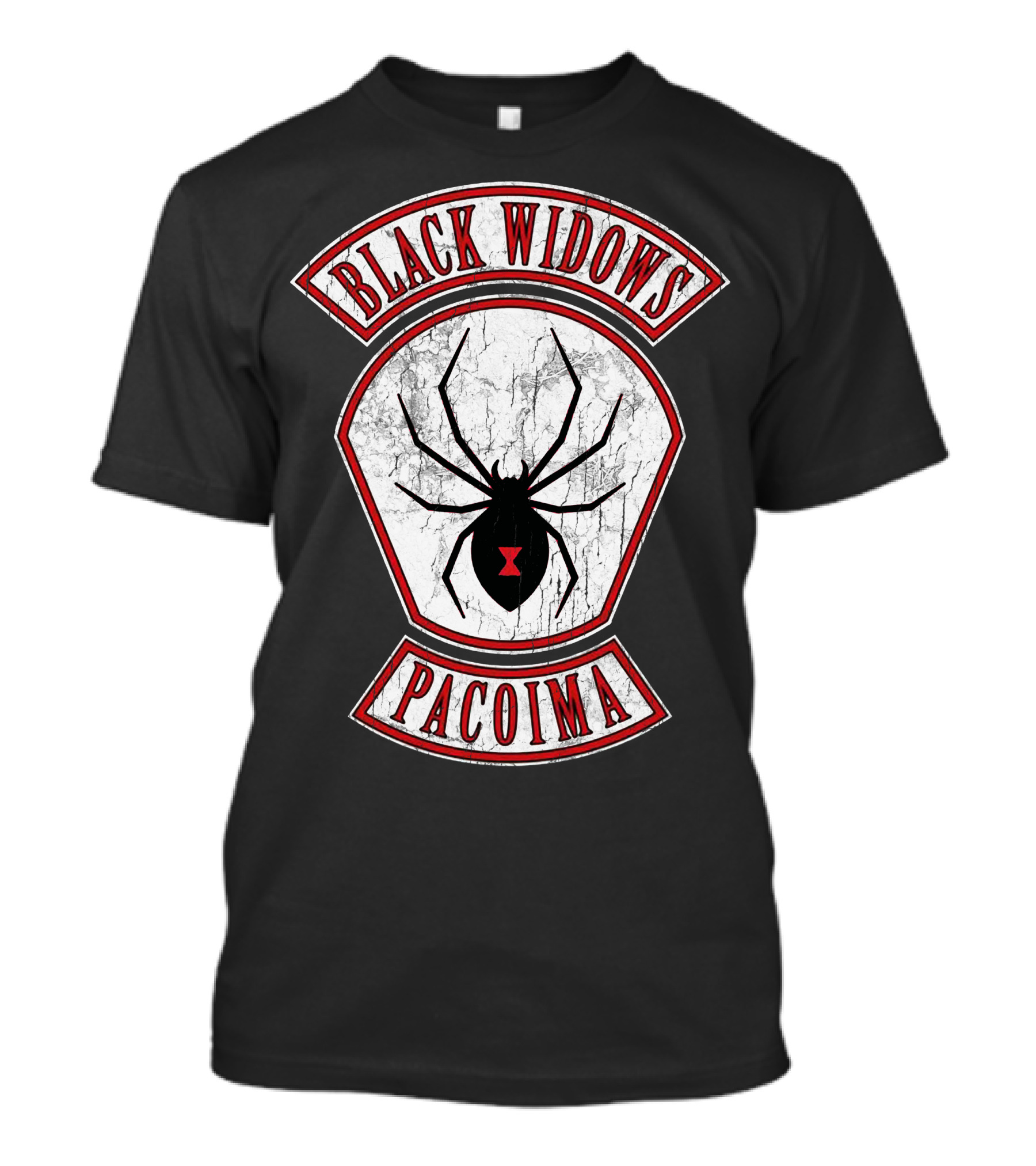 Black Widows Pacoima Spider Emblem T-Shirt