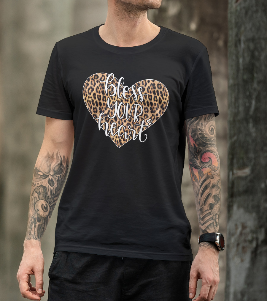 Bless Your Heart Leopard Print T-Shirt