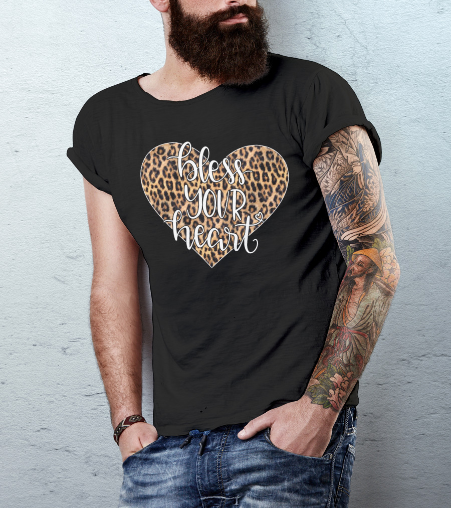 Bless Your Heart Leopard Print T-Shirt