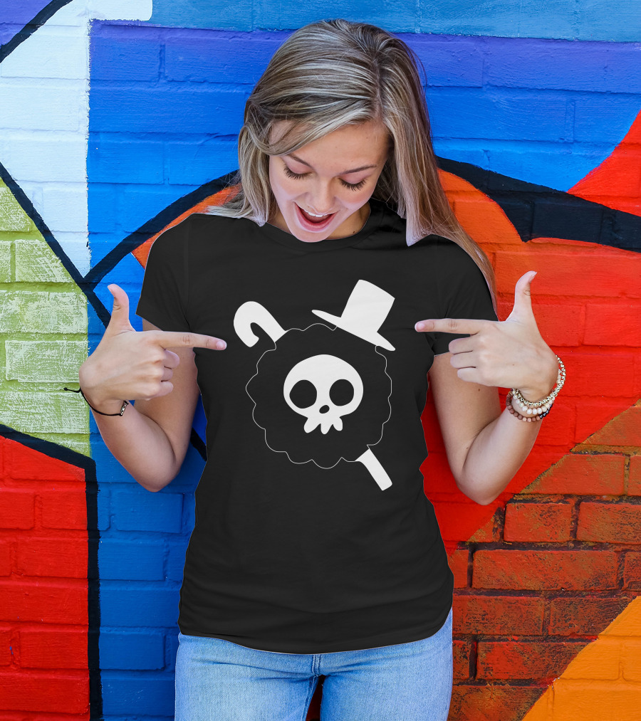 Brook Skull Flag Top Hat One Piece T-Shirt