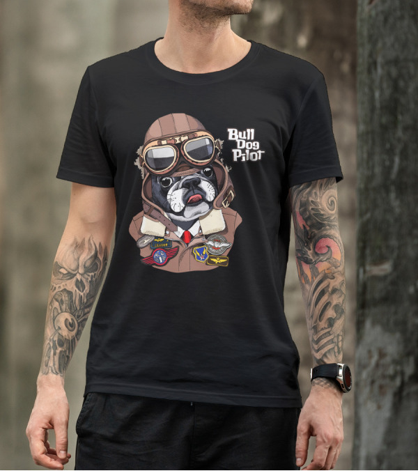 Bull Dog Pilot Leader Ace T-Shirt