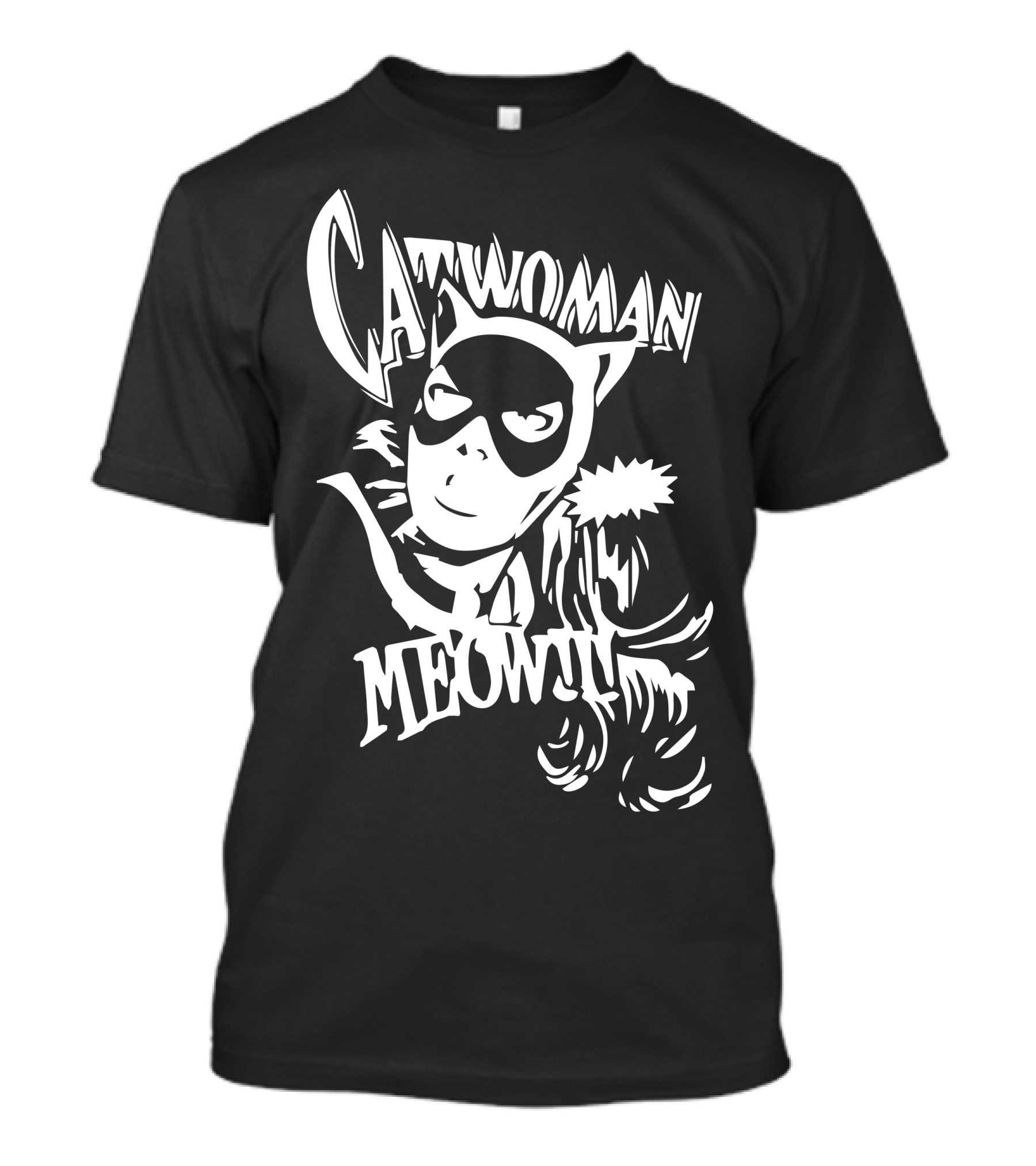 Catwoman Meow Comic Retro Mask T-Shirt