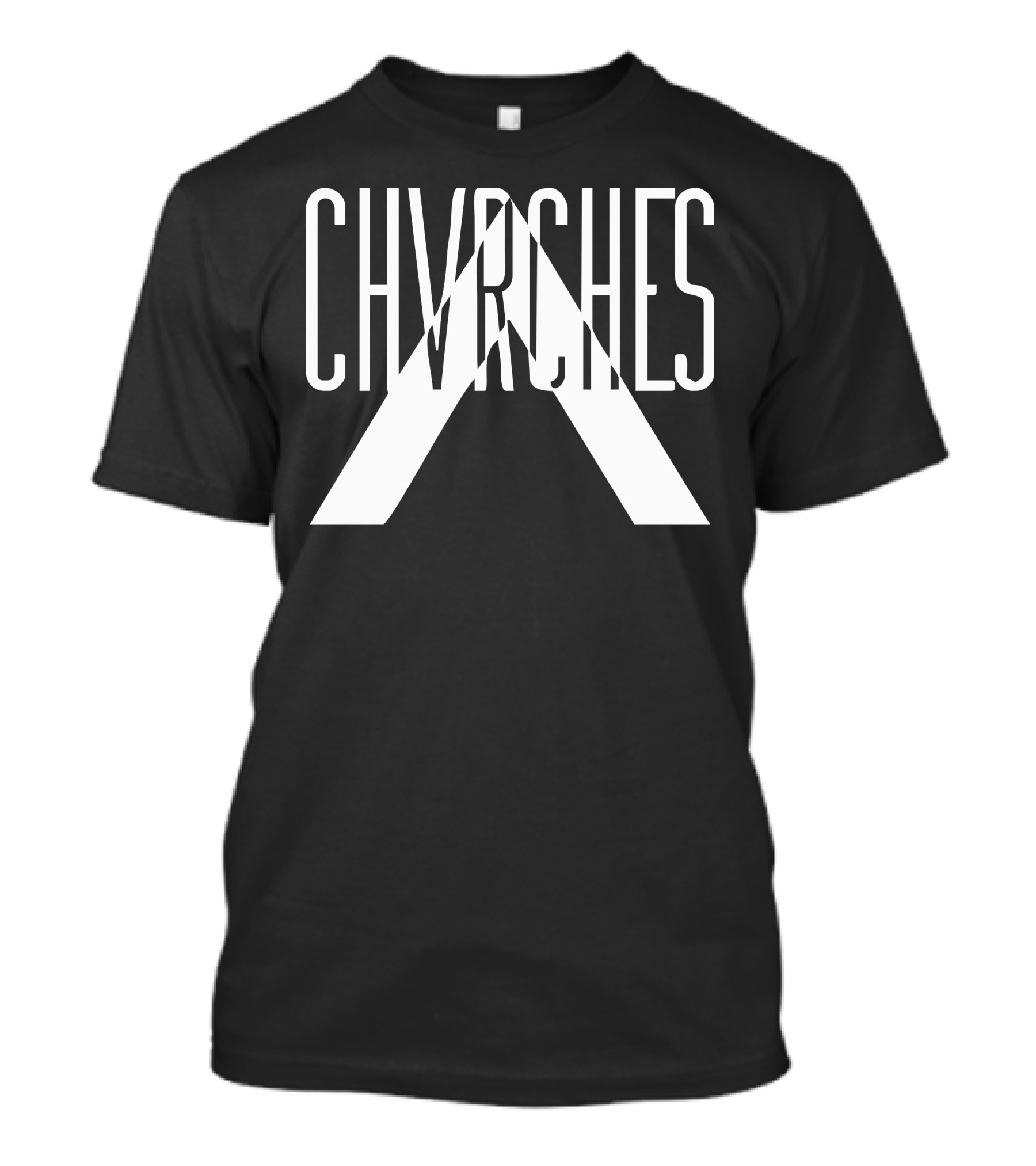 CHVRCHES Logo White Triangular T-Shirt