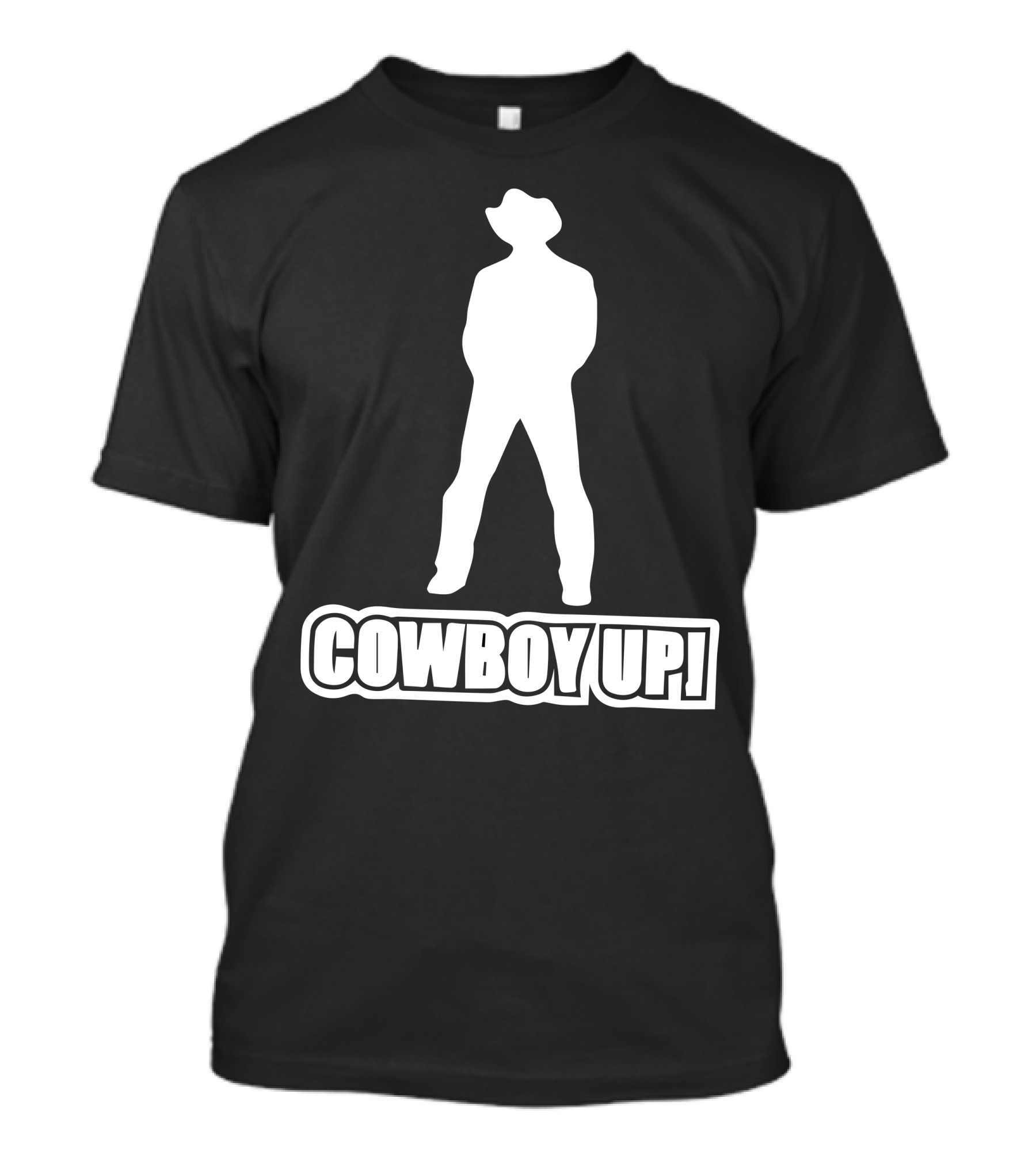 COWBOY UP Silhouette Stetson Hat Western T-Shirt