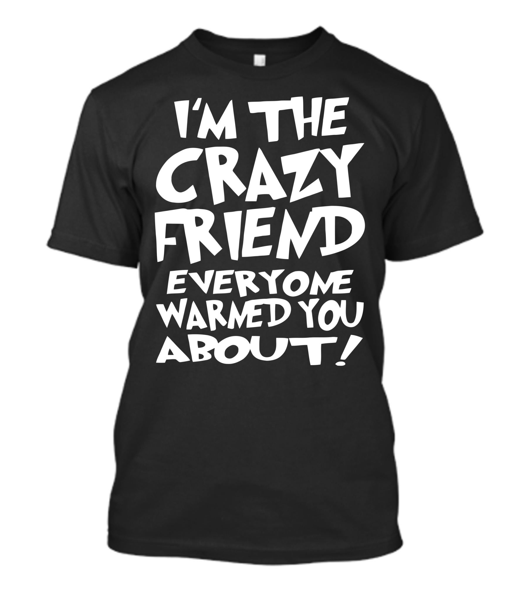 I'M THE CRAZY FRIEND EVERYONE WARNED YOU ABOUT T-Shirt