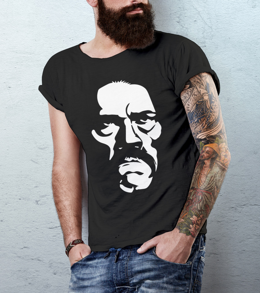 Danny Trejo Black And White Face T-Shirt