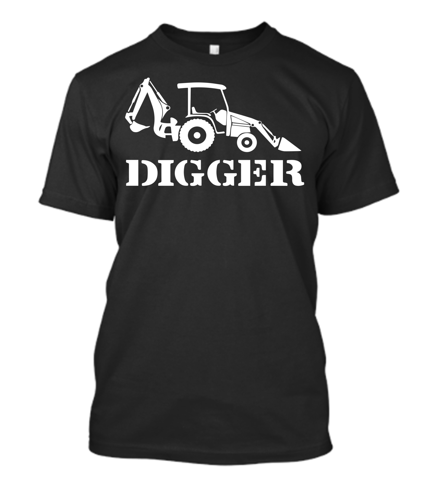 Digger Excavator Tractor Backhoe Construction Vehicle T-Shirt