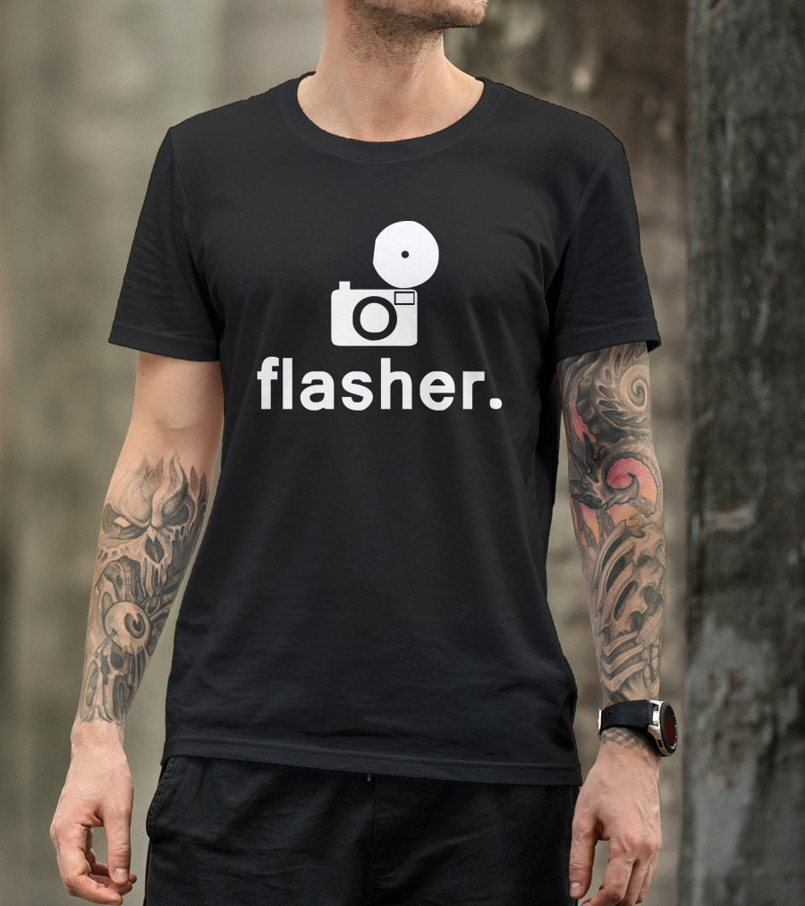 Flasher Camera Icon With Flash T-Shirt
