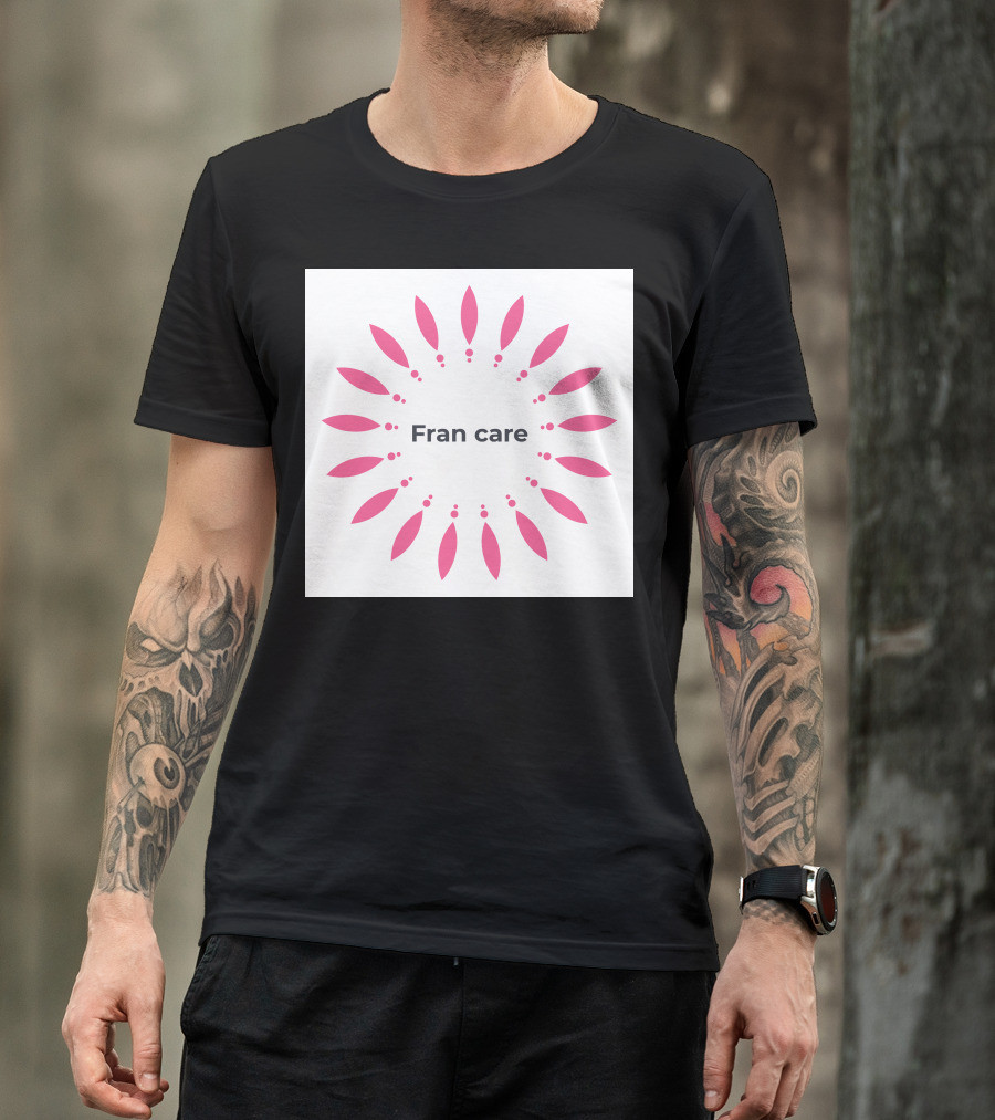 Fran Care Pink Petals Circular T-Shirt