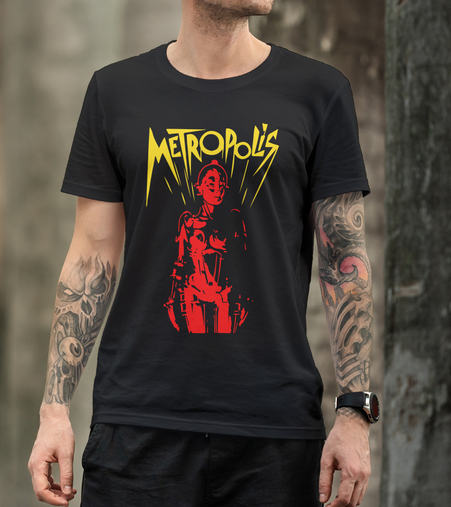 Metropolis Fritz Lang Robot Art Deco T-Shirt