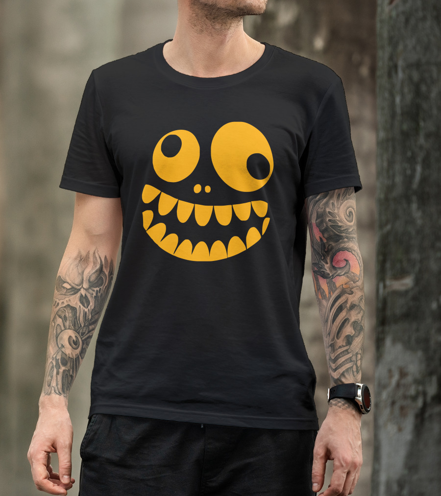 Crazy Large-Eyed Monster Face Fun T-Shirt