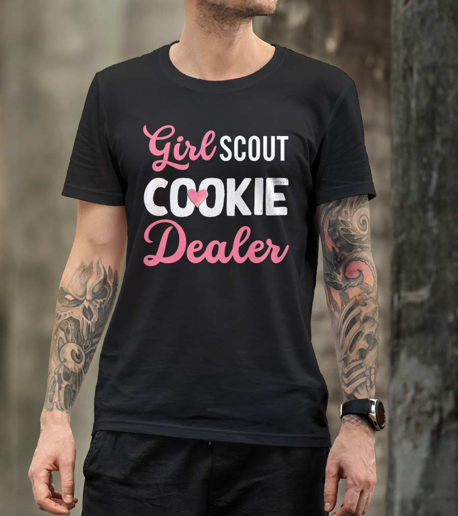 Girl Scout Cookie Dealer Dark Themed T-Shirt