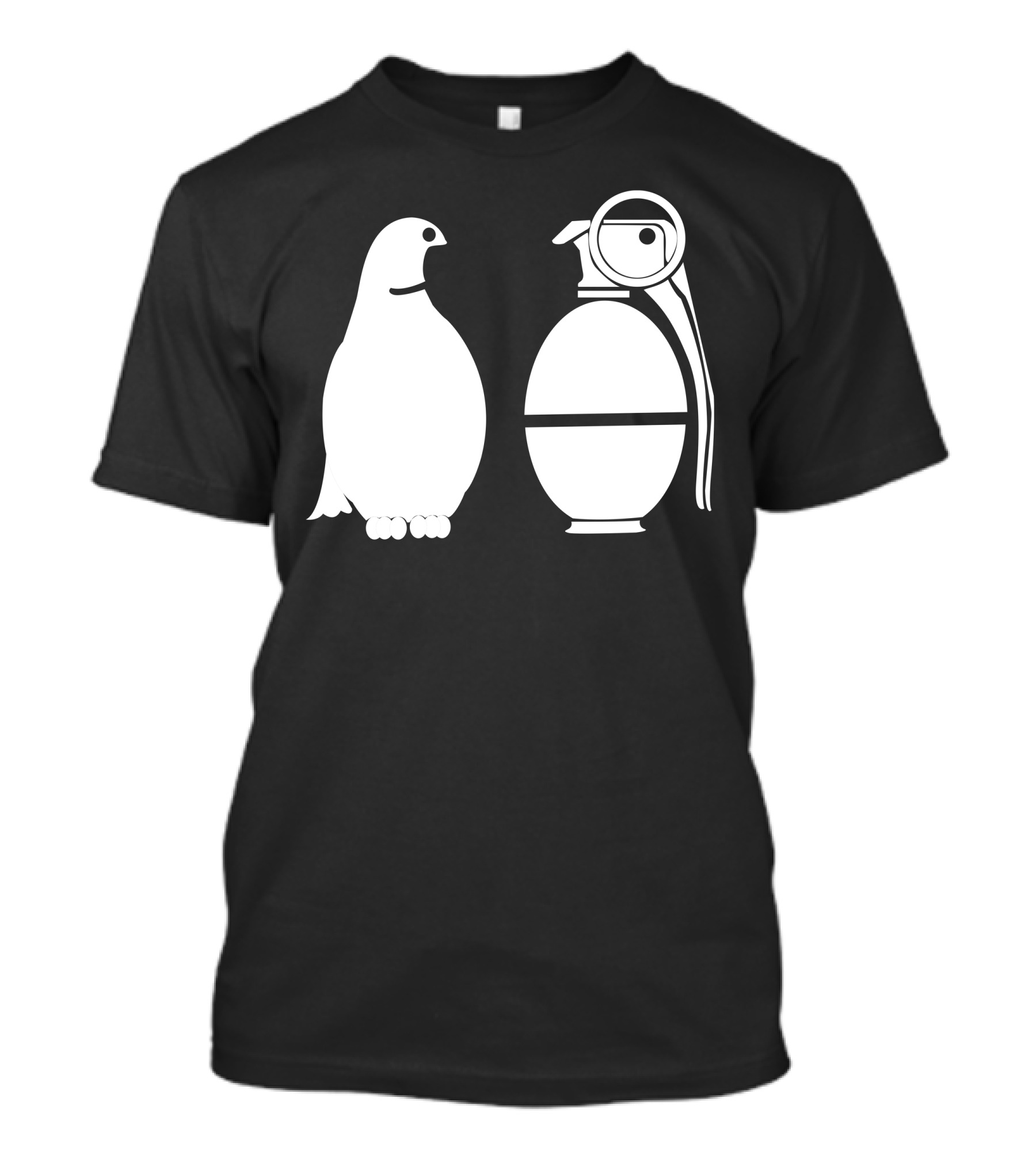 Granade Dove And Grenade Dual White Silhouettes T-Shirt