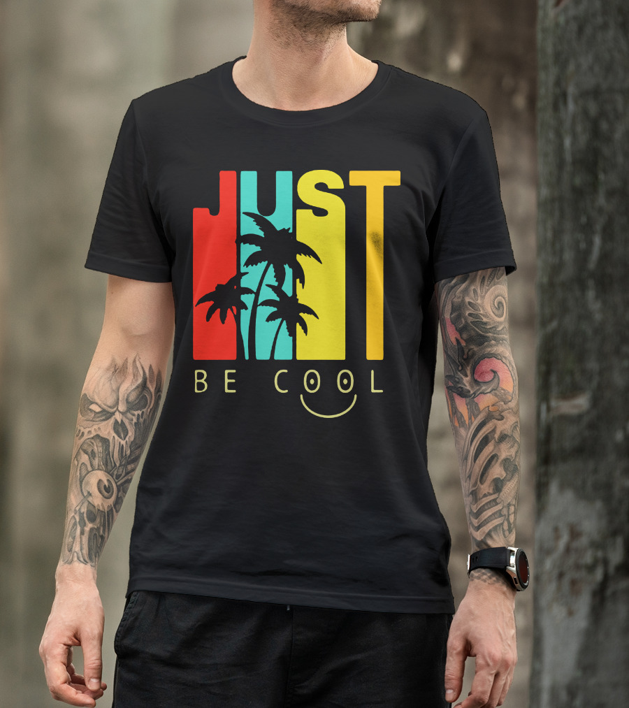 Hawaiian Just Be Cool Palm Trees T-Shirt