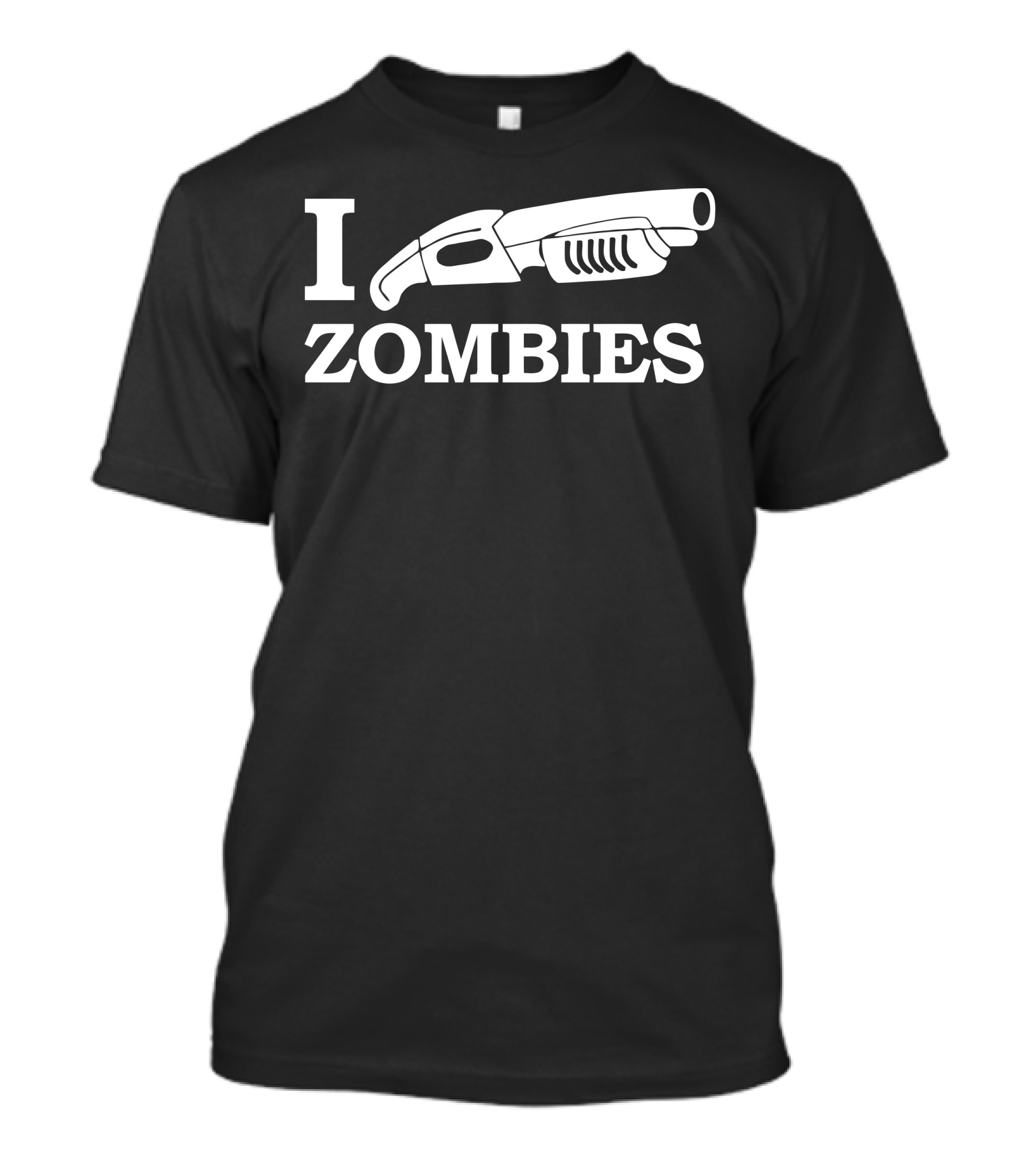 I Love Shotgun Zombies T-Shirt