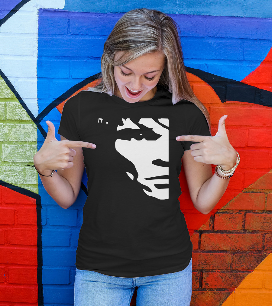 Ian Brown Stone Roses Black And White Face T-Shirt